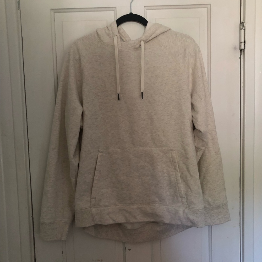 white sweatshirt